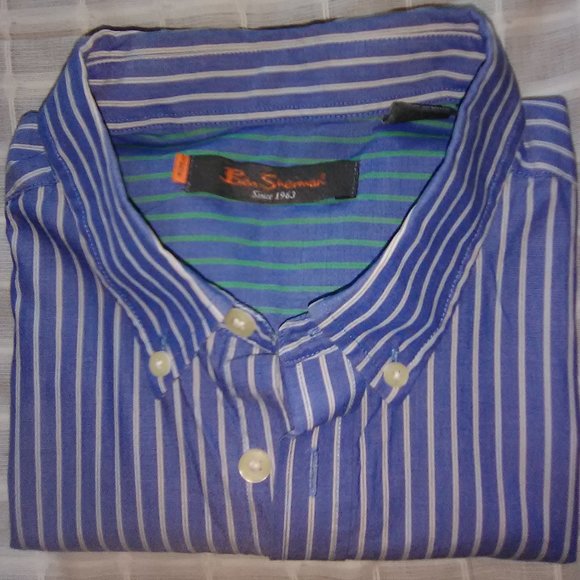 Ben Sherman XL Striped Long Sleeve Button Down - Picture 2 of 4